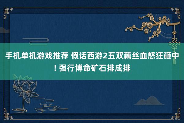 手机单机游戏推荐 假话西游2五双藕丝血怒狂砸中! 强行博命矿石排成排