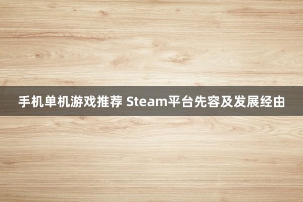 手机单机游戏推荐 Steam平台先容及发展经由